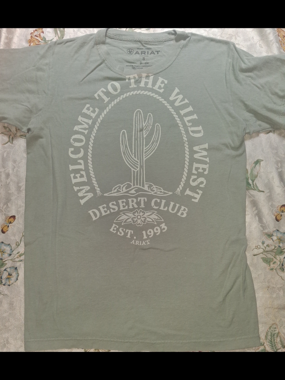 Ariat Sage Green Short Sleeve Desert Club Graphic Tee